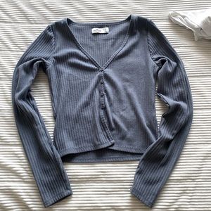 Hollister button up sweater